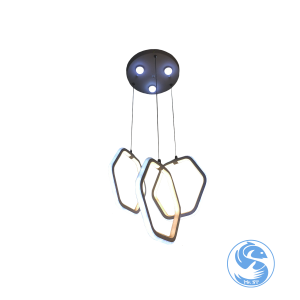 LAMPARA COLGANTE AROS HEXAGONALES