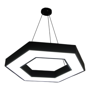 Lámpara colgante LED moderna hexagonal 68W