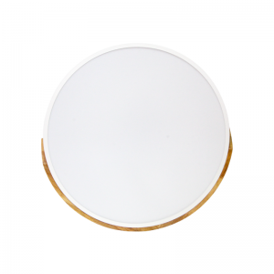 Lámpara LED de techo redonda borde de madera 36W