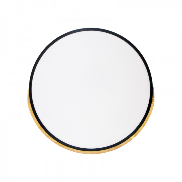 Lámpara LED de techo cuadrada borde de madera 36W