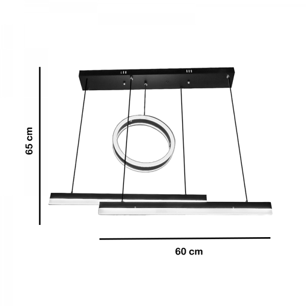 Lámpara colgante LED moderna 30W