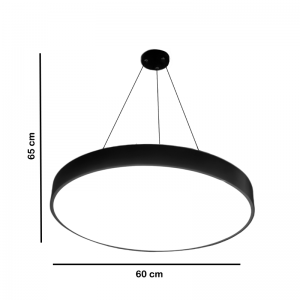 Lámpara colgante LED moderna redonda 68W