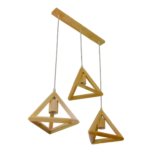 Lámpara colgante moderna E27x3 triangular 60W